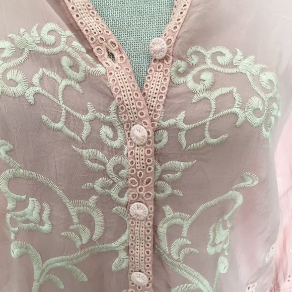 JOHNNY WAS BLOUSE S - Picture 2 of 5